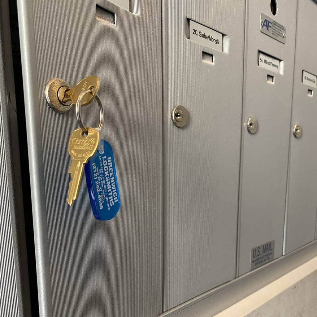 Mailbox lock replacement service in NYC by Greenwich Locksmiths