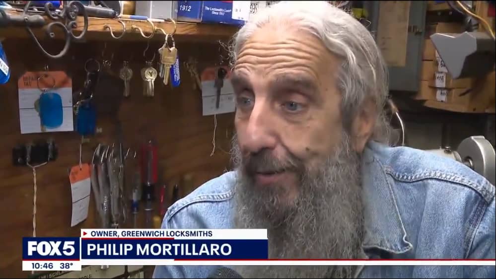 Philip Mortillaro of Greenwich Locksmiths on FOX 5 New York featuring NYC subway token keys